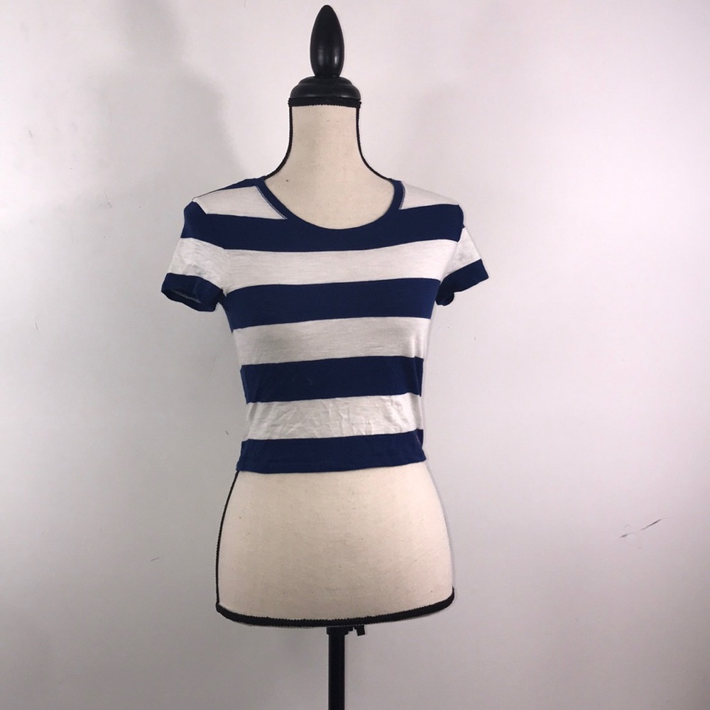 Abercrombie striped crop top